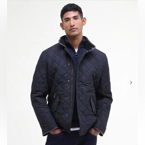 Barbour Men's Powell Quilted Jacket - Navy (L)
